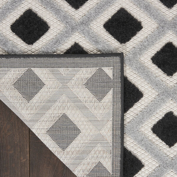 Aloha Black and White Indoor/Outdoor Area Rug, image 3