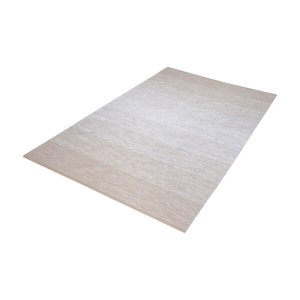 Delight Handmade Beige and White 3 ft. x 5 ft. Cotton Rug, image 1