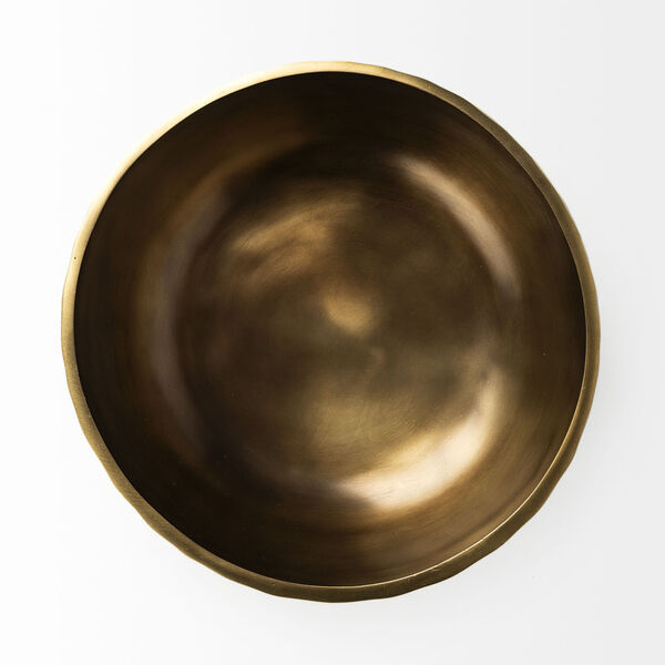 Karmel Gold Hammered Aluminum Bowl, image 4