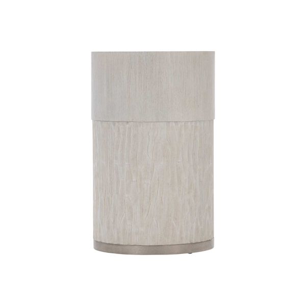 Solaria Beige and Nickel Accent Table, image 3