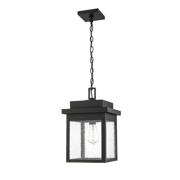 Belle Chasse Powder Coat Black One-Light Outdoor Hanging Lantern, image 1