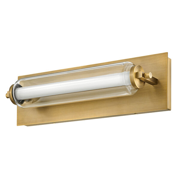 Lucien Lacquered Brass Small Integrated LED Bath Strip, image 5