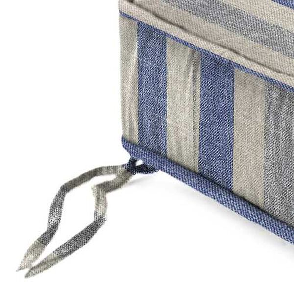 Tilford Denim Blue 22.5 x 22.5 Boxed Edge Outdoor Deep Seat Cushion, image 5