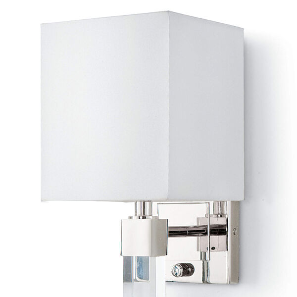 Modern Glamour Metro Polished Nickel Six-Inch One-Light Wall Sconce, image 2