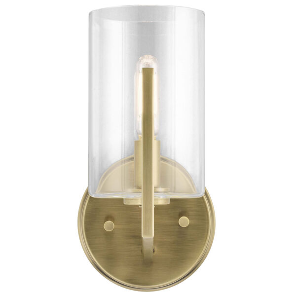 Nye Brushed Natural Brass One-Light Wall Sconce, image 2