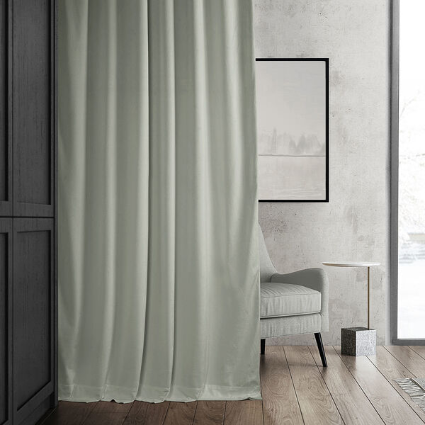 Reflection Gray Blackout Velvet Single Curtain Panel 50 x 108, image 11