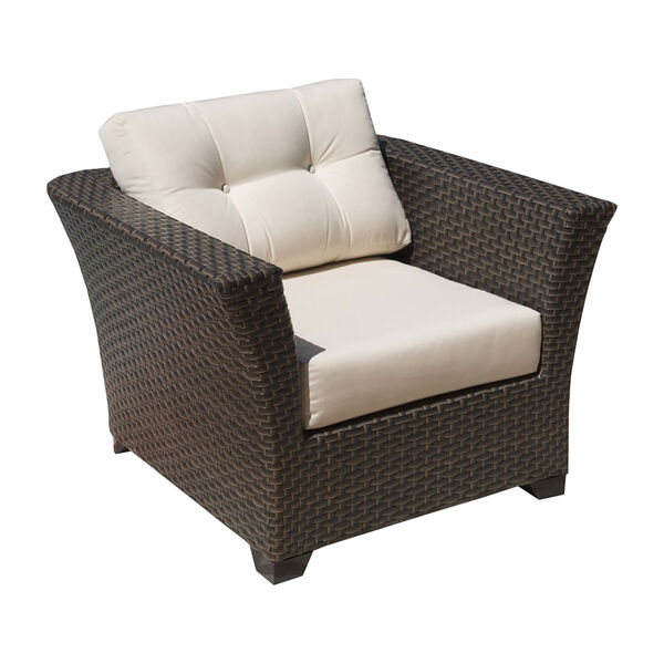 Fiji Canvas Black Lounge Chair with Cushions, image 1