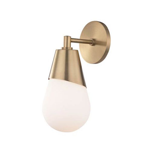Wes Aged Brass 5-Inch One-Light Wall Sconce, image 1