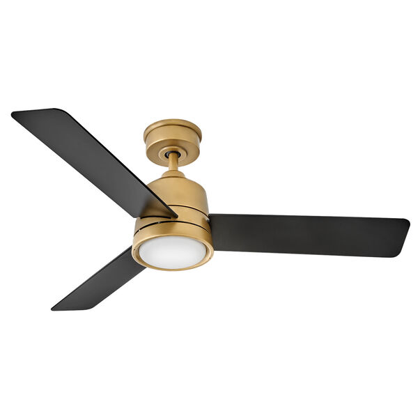 Chet Heritage Brass and Matte Black 48-Inch LED Ceiling Fan, image 3