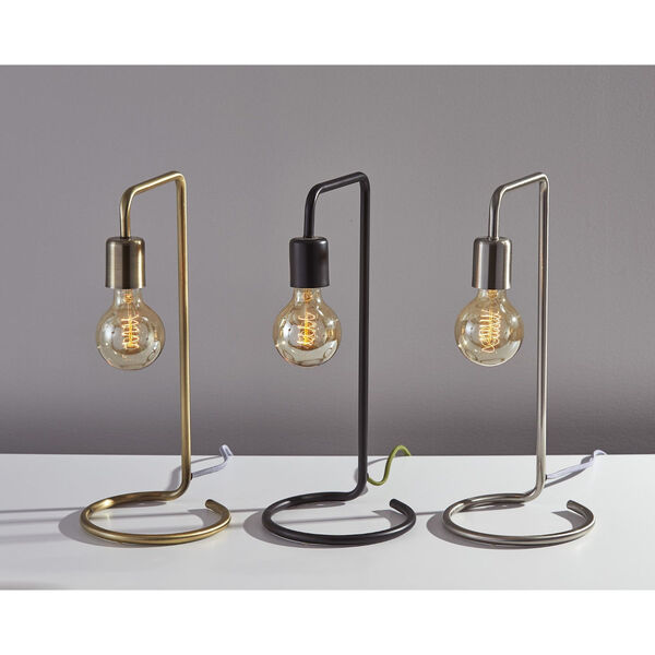 Morgan Matte Black One-Light  Desk Lamp, image 4