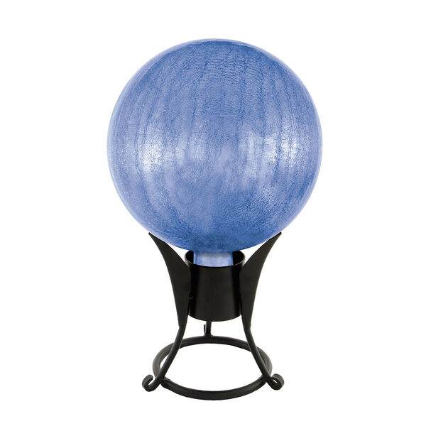 10 Inch Gazing Globe, Blue Lapis, Crackle, image 2