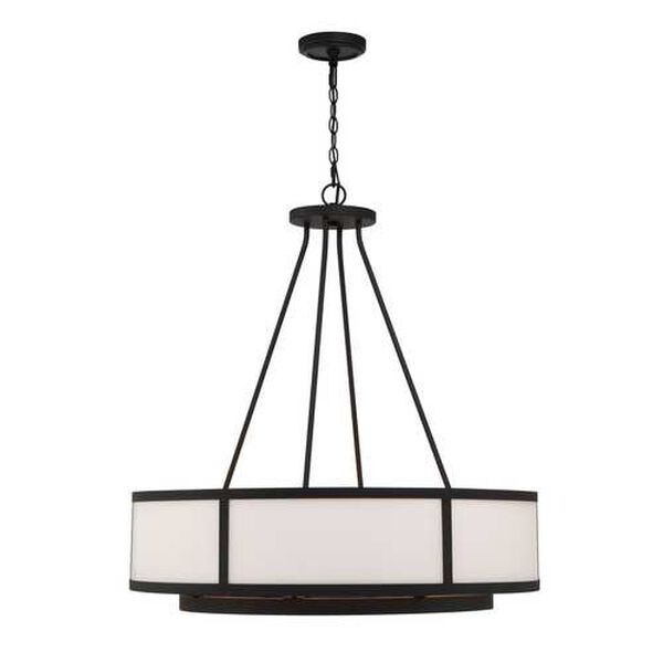 Bryant Black Forged Eight-Light Chandelier, image 2