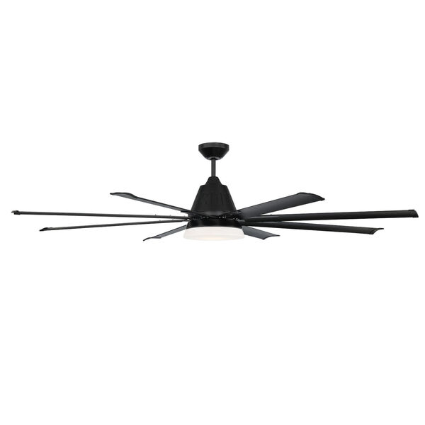 Wingtip Flat Black 72-Inch Ceiling Fan, image 3