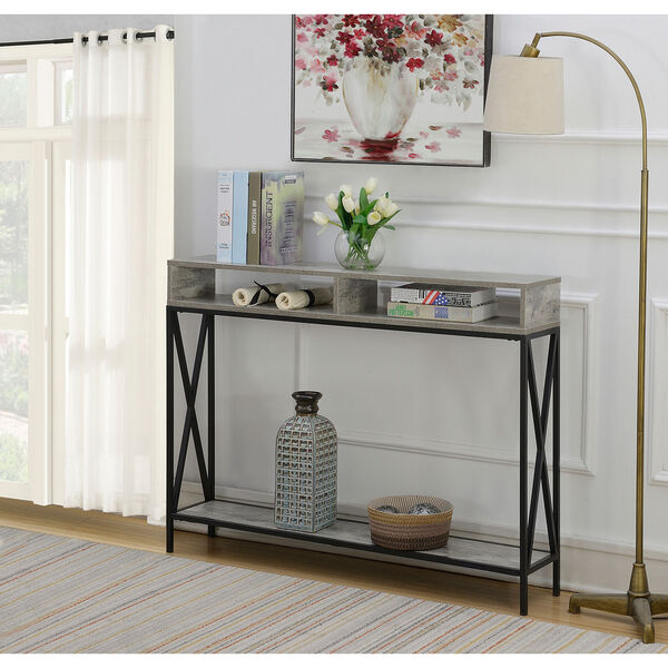Tucson Deluxe 2 Tier Console Table in Faux Birch, image 4