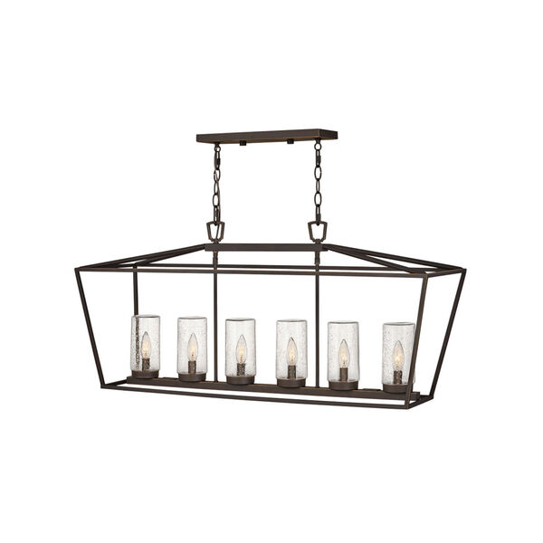 Alford Place Oil Rubbed Bronze Six-Light Outdoor Chandelier, image 2