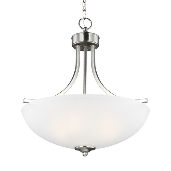 Geary Brushed Nickel 19-Inch Three-Light Pendant, image 2