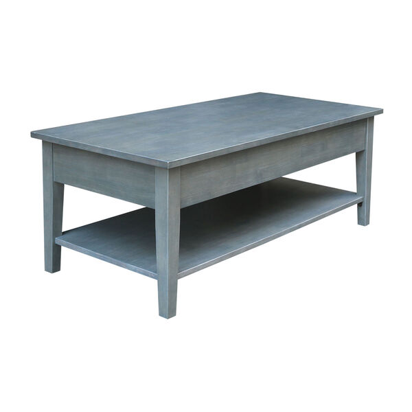 Spencer Antique Washed Heather Gray Coffee Table, image 5