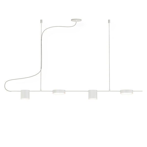 Counterpoint Satin White LED 42-Inch Pendant, image 1