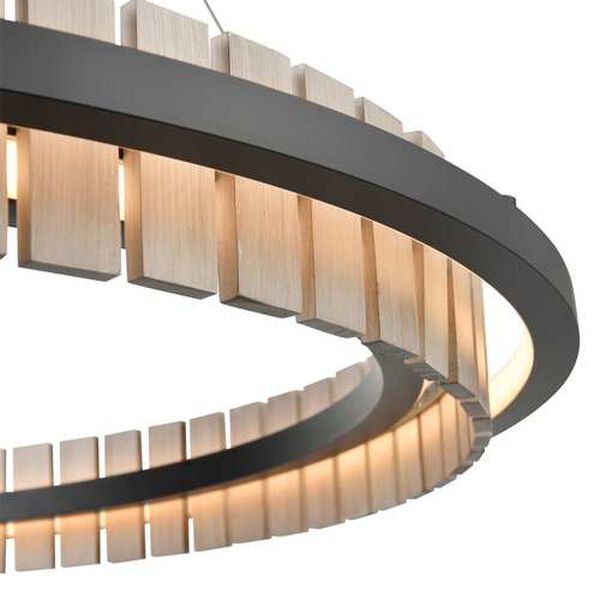 Hugo Matte Black Integrated LED Pendant, image 3