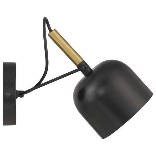 Ponti Black Antique Brushed Brass LED Reading Light, image 5