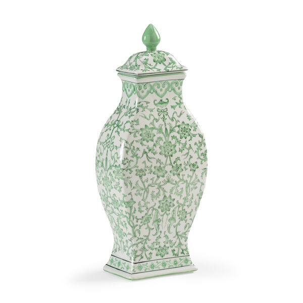 Green Covered Urn, image 1