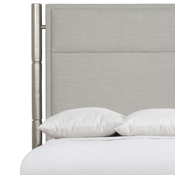 Brynn Graphite and Nickel King Panel Bed, image 4