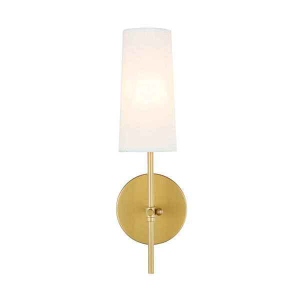 Mel Brass Five-Inch One-Light Wall Sconce, image 1