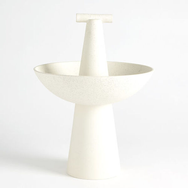Champion White Clay Baked Tall Bowl, image 1