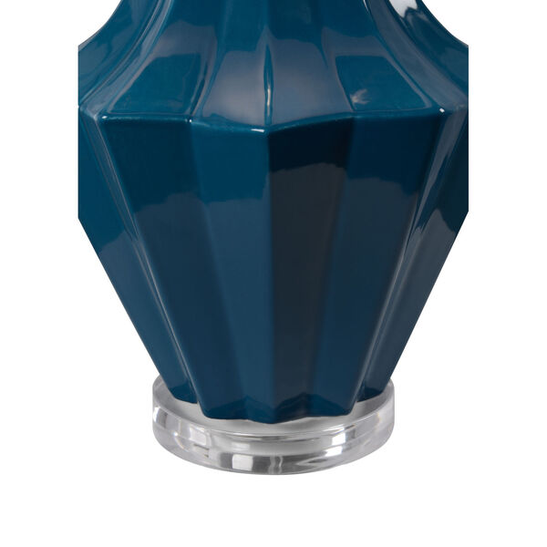 Varsity Blue and White One-Light Table Lamp, image 2