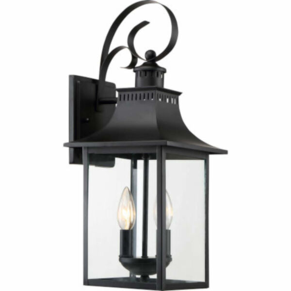 Bryant Black Two-Light Outdoor Wall Sconce, image 1