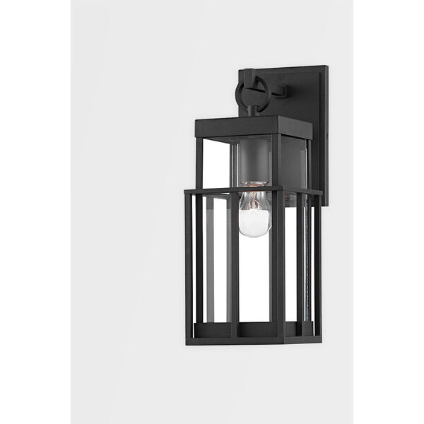 Longport Textured Black One-Light Outdoor Wall Sconce, image 2