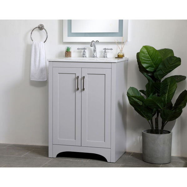 Moore Gray 24-Inch Vanity Sink Set, image 3