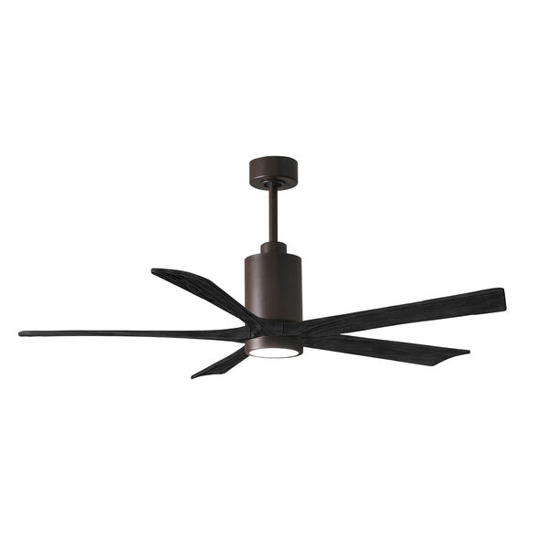 Patricia-5 Textured Bronze and Matte Black 60-Inch Ceiling Fan with LED Light Kit, image 4
