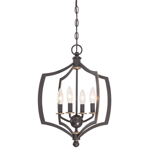 Middletown Downtown Bronze 16-Inch Four-Light Pendant, image 1