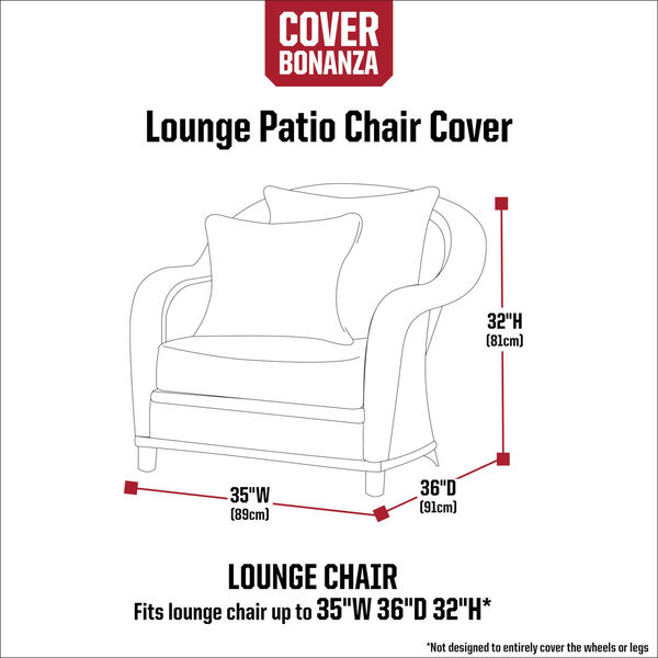 Maple Grey Lounge Chair Cover, image 4