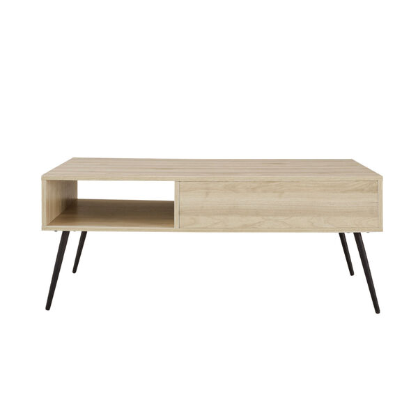 Lane Solid White and Birch Drawer Coffee Table, image 6