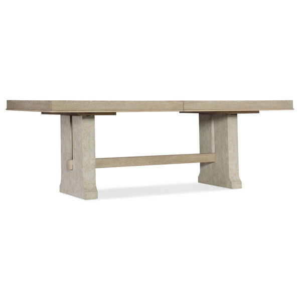 Cascade Taupe Rectangle Dining Table with One 22-Inch Leaf, image 1