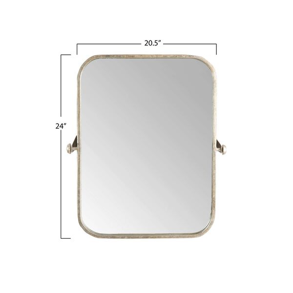 Silver 21 x 24-Inch Wall Mirror, image 3