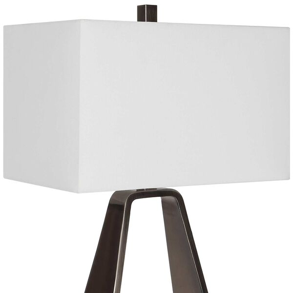 Halo Polished Nickel One-Light Open Table Lamp, image 5