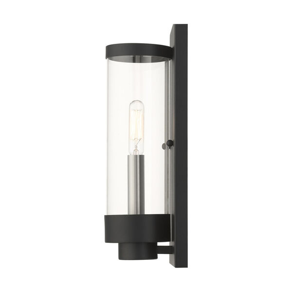 Hillcrest Textured Black One-Light Outdoor ADA Wall Sconce, image 6