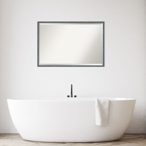 Dixie Blue and Gray 37W X 25H-Inch Bathroom Vanity Wall Mirror, image 3