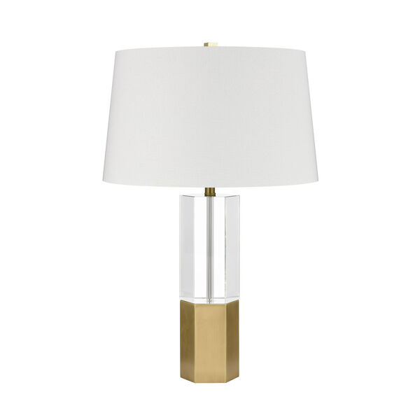 Bodil Clear and Brass 26-Inch One-Light Table Lamp, image 2