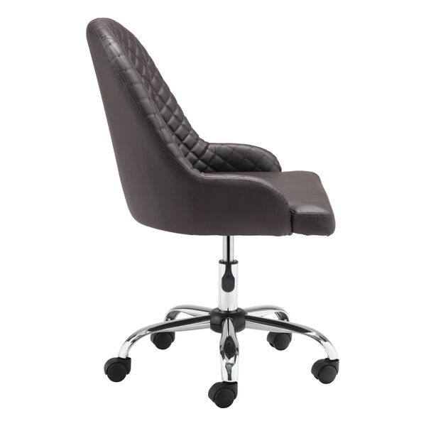 Space Brown and Silver Office Chair, image 3