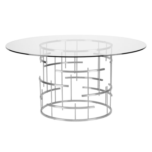 Tiffany Polished Silver Dining Table, image 1