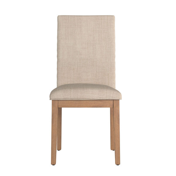 Century Beige Linen Nailhead Side Chair Set of 2, image 4