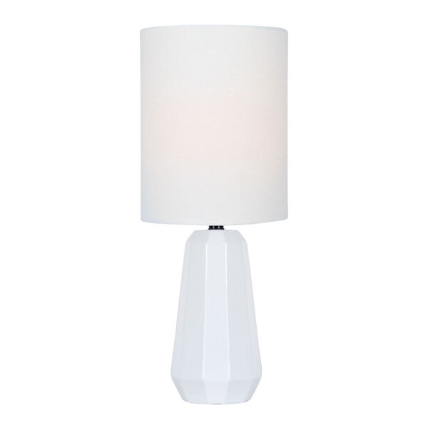 Charna White One-Light Table Lamp, image 1