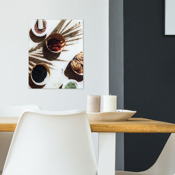 Neutral Spice Multicolor Photo by Veronica Olson Printed on Tempered Glass, image 1