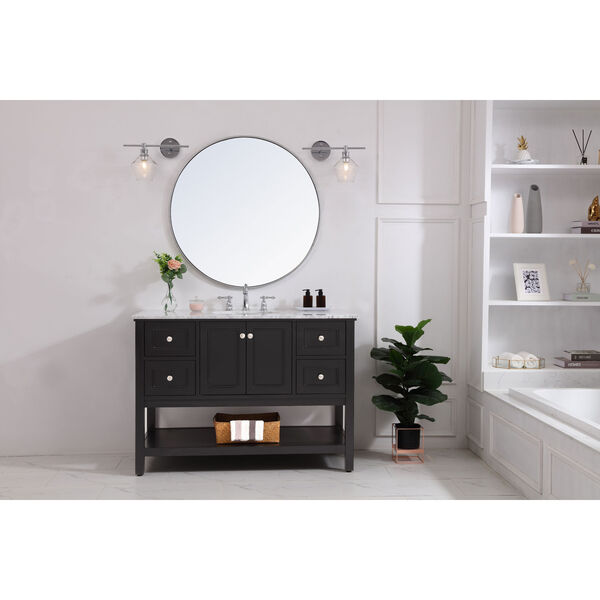 Gene Chrome 15-Inch One-Light Bath Vanity with Clear Glass, image 2