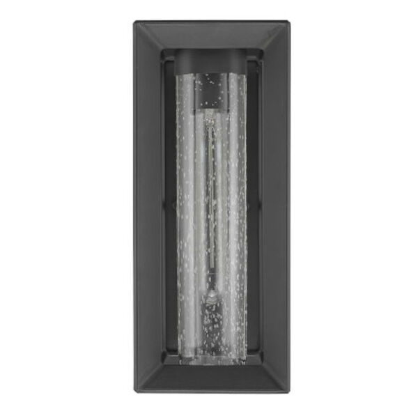 Darren Natural Black One-Light Outdoor Wall Sconce with Seeded Glass, image 4