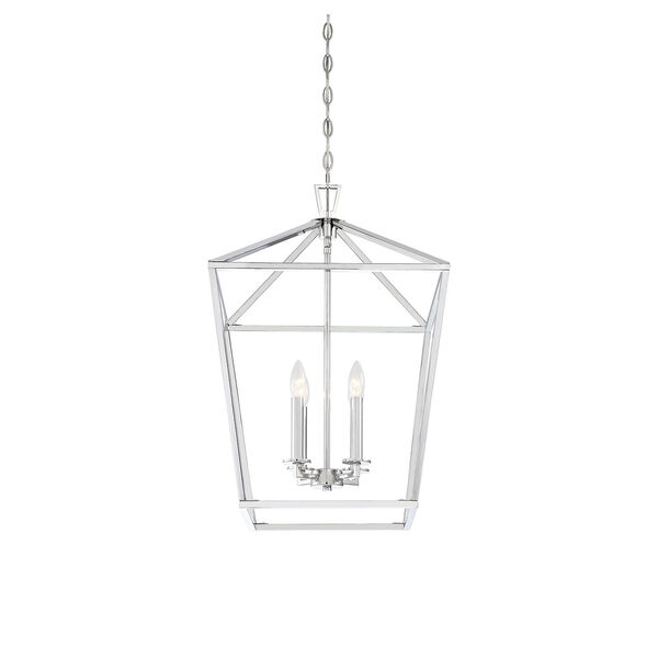 Townsend Polished Nickel Four-Light Pendant, image 5